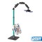 Remarkable Creator Pro+Plus Overhead Phone or Camera Mount with Tablet Holder and Ring Light, Desk Mount, Teal, by Arkon Mounts RCBTABLEDTL